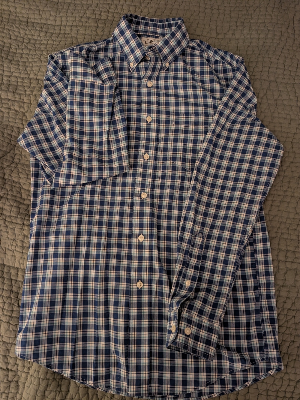 L.L. Bean Kennebunk Sport Shirt, Slightly  Fitted Button-Down Shirt